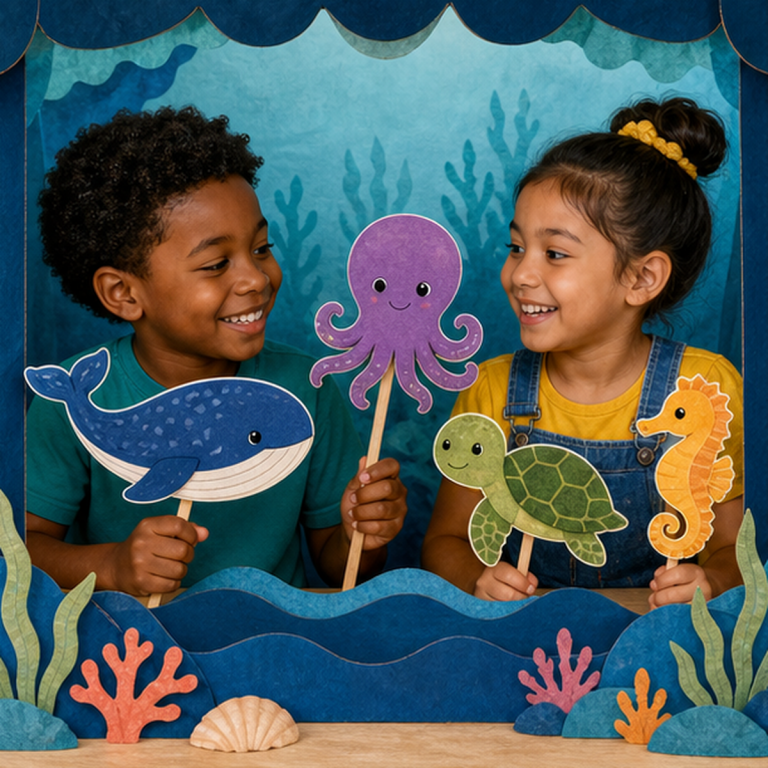 Ocean Friends Puppet Craft & Story Kit
