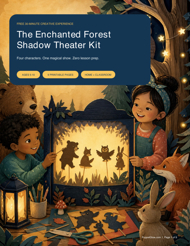 Puppet role-play cards for social emotional learning activities